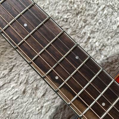 Red 41 Inch Acoustic Guitar, Spruce Mahogany Body, Rosewood Fingerboard Neck image 10