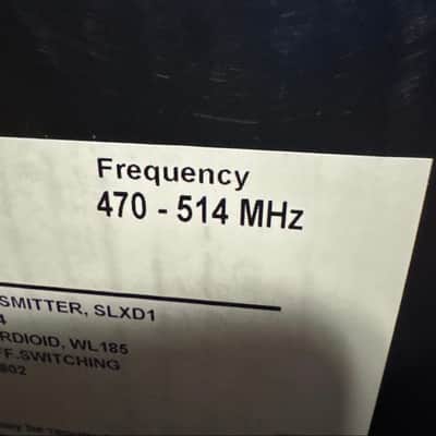Shure SLXD14-G58 SLX-D Wireless Guitar System Band G58 - Guitar Cable Included image 3