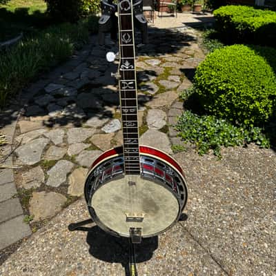 Washburn B-19 5 string banjo 1987 - Sunburst image 1