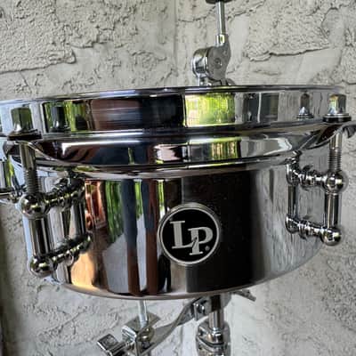 Latin Percussion LP845-K Mini 6/8" Timbale Set with Mount 2010s - Chrome over Steel image 5