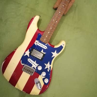 Fender Wayne Kramer Signature Stratocaster Red, White, and Blue