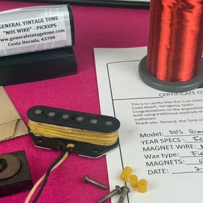General Vintage  for  Telecaster ®️ Bridge Pickup Handwound – NOS 60s Phelps Dodge Wire – Esquire®, Broadcaster®, Blackguard® image 1