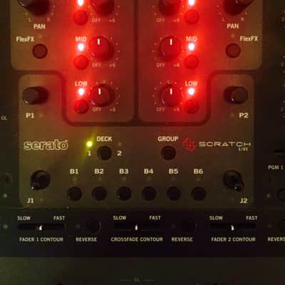 Rane TTM-57SL DJ mixer w/ flight case, Scratch Live control records + bonus Serato DJ keyboard cover image 1