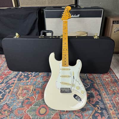 *Video* Fender JV Modified 60's Stratocaster Olympic Soft V Neck White Hard Case - 2022 image 8