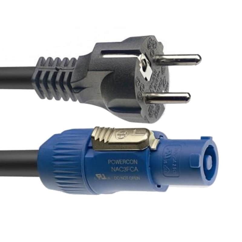 Stagg XPW3PCAPEU15 powerCON A - Schuko Power Cable, 3m image 1