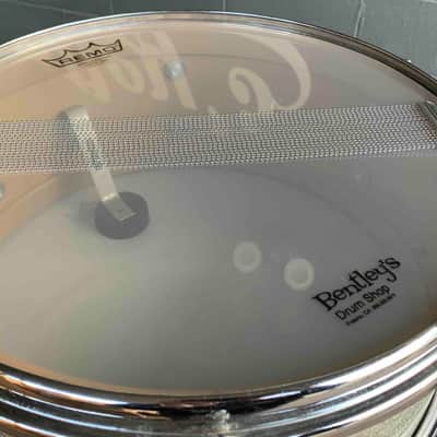 Vintage 1960's Slingerland No. 161 Deluxe Student Model 5x14" 6-Lug Snare Drum with Stick-Saver Hoops in Silver Sparkle image 7