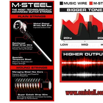 Skinny Top Hvy-Bttm Slinky M-Steel Elect-Guitar 10-52 Set Maraging-Stl Hex-Core Super Cobalt Alloy Wound Set Ultra High-OP/Fatigue-Resistant image 3