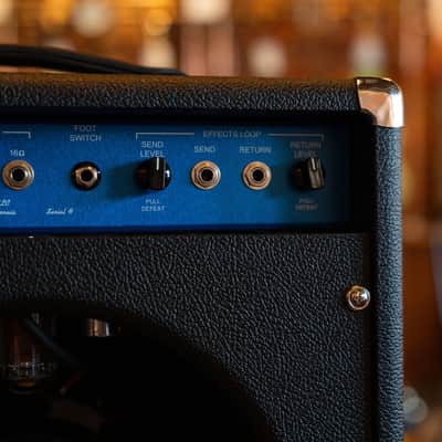 Two-Rock Studio Overdrive Combo Black Bronco W/Blue Faceplate image 7