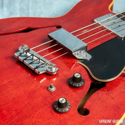 USED Gibson EB-2 Trans Cherry 1969 Semi-Hollow Electric Bass w/OHSC image 2