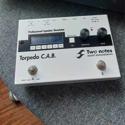 Two Notes Torpedo C.A.B. Speaker Simulator Pedal 2010s - White/Black image 1