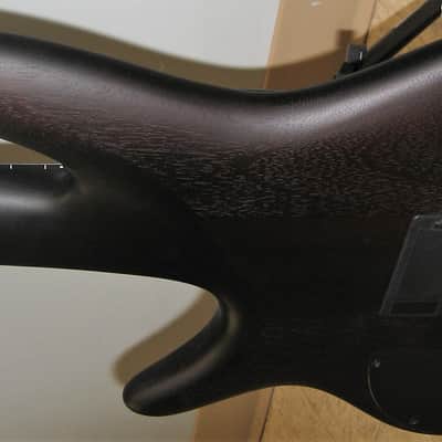 Ibanez SRF705 BBF Bass Workshop Fretless 5-String Electric Bass - Brown Burst Flat image 10