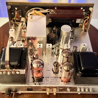 🎶✨ The Fisher Model 500 Mono Tube AM/FM Receiver w/ Original Wood Case — Fully Working, Serviced & Cleaned image 10
