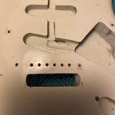 Fender Stratocaster 1961 Body Olympic White Refin image 3