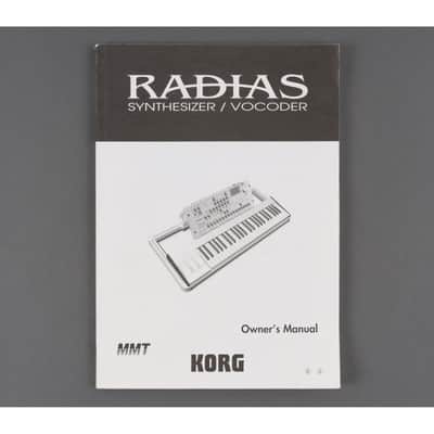 Korg Radias Owners Manual [USED]