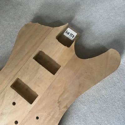Mahogany Wood Firebird Style Bass Guitar Body image 3
