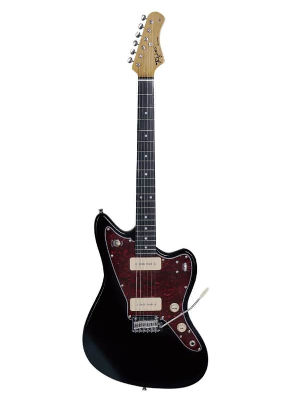 Tagima TW61 BK-DF/TT Offset Electric Guitar w/P90s, Black - B stock - Jazz Mastr image 1