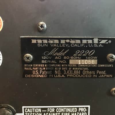 Marantz 2220 AM/FM Stereo Receiver 70’s - Silver image 8
