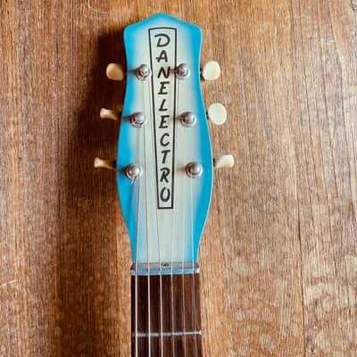 Danelectro 56 U-2 Reissue Aqua Burst '90s made in Korea image 3