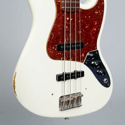 Fender Custom Shop 1964 Jazz Bass Relic - Olympic White image 2