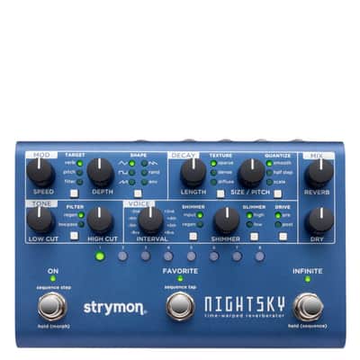 New Strymon Nightsky Time-Warped Reverberator Pedal Black image 2