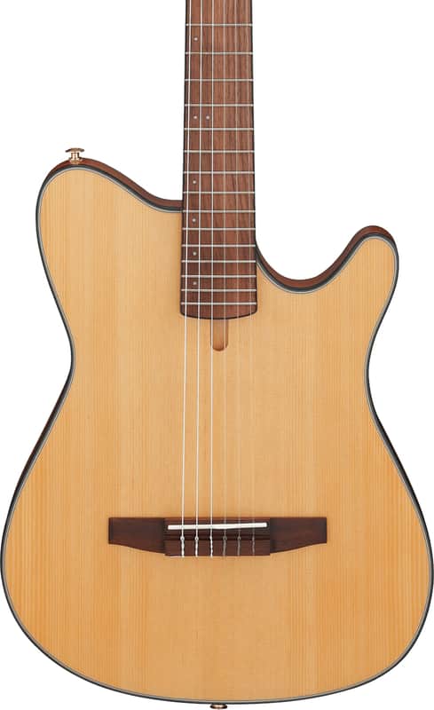 Ibanez FRH10N Thinline Acoustic-Electric Classical Guitar, Solid Spruce Top image 1