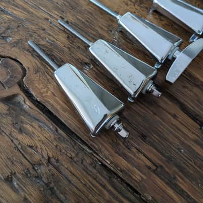 Pearl Bass Drum Tension Rods and Claws (x8) 1990s image 2