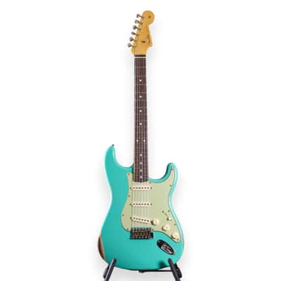 Fender Custom Shop 1960 Strat Relic RW Seafoam Green image 5