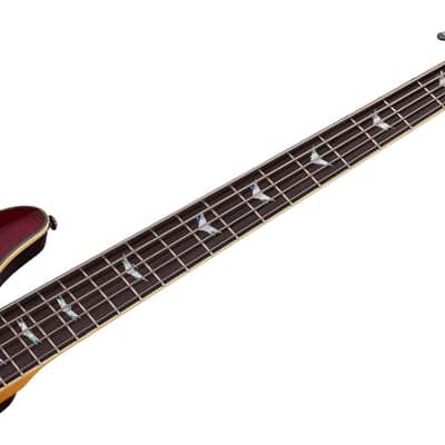 Schecter Omen Extreme-5 Active 5-String Bass Black Cherry image 3