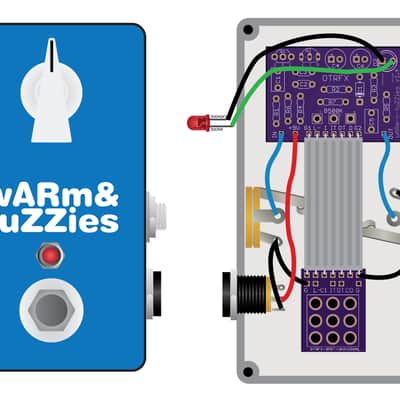 wARm-n-fuZZies PCB - Build your own One-knob Meathead style fuzz pedal! image 2