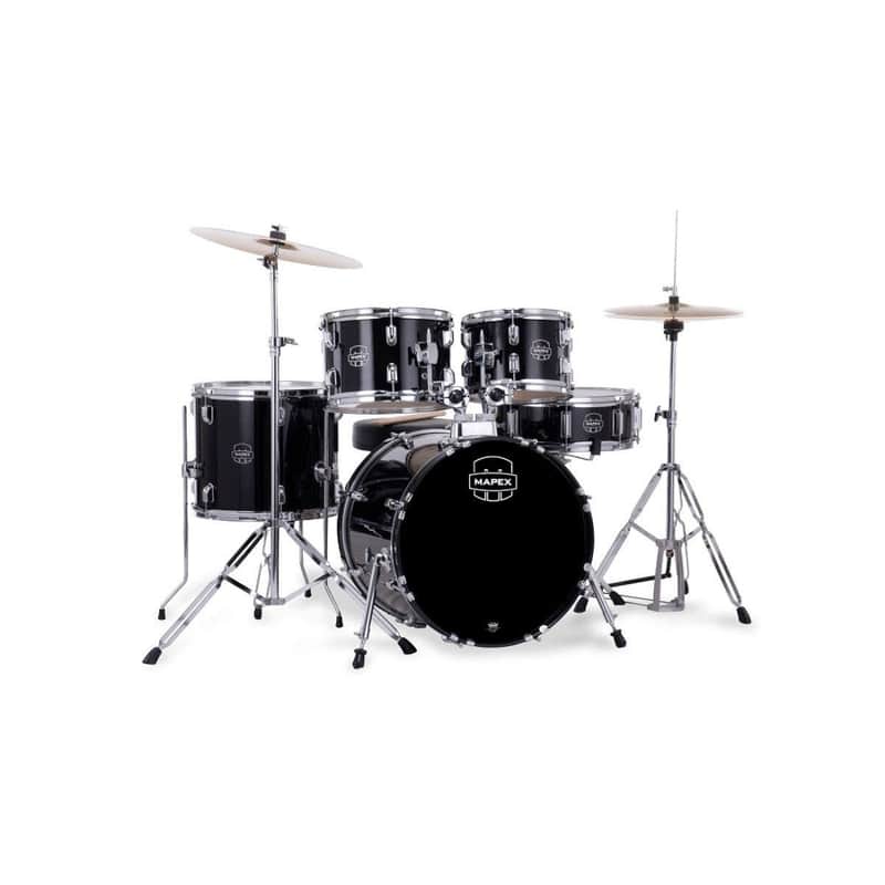 Mapex Comet 5-Piece Drum Set 18" Bass Drum, Dark Black image 1