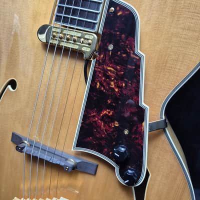 2015 D'Angelico Excel EXL-1 Hollow Body Archtop with Rosewood Fretboard - Natural-Tint image 3
