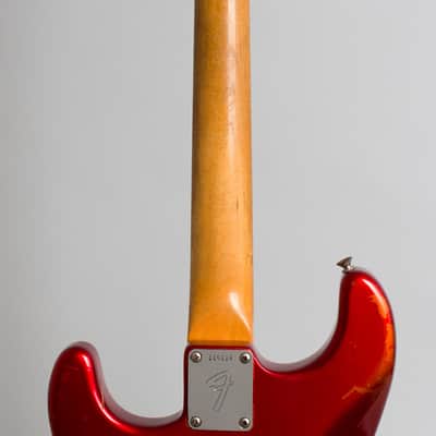 Fender Stratocaster Solid Body Electric Guitar (1966), ser. #110114, original black tolex hard shell case. image 9
