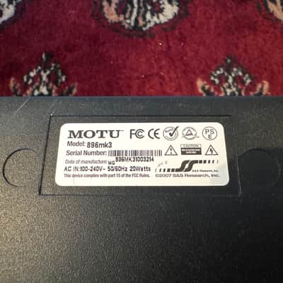 MOTU 896mk3 Hybrid Firewire / USB Interface 2012 - Present - Black image 5