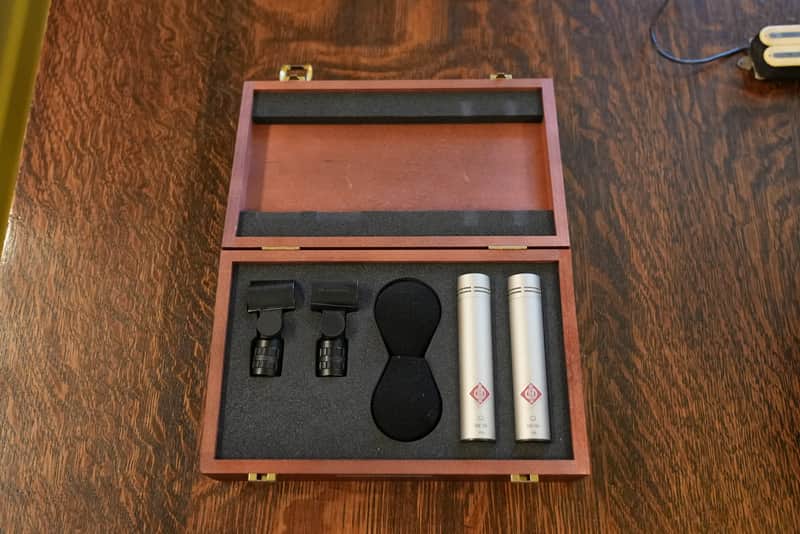 Neumann KM 184 Small Diaphragm Cardioid Condenser Microphone Matched Stereo Pair 1993 - Present - Nickel image 1