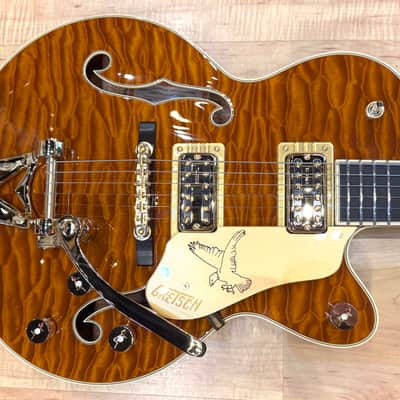 Gretsch Limited Edition Falcon Center Block Jr. with Bigsby Quilted Maple Top 2025 - Roundup Orange image 8