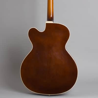 Guild  X-150 Arch Top Hollow Body Electric Guitar (1957), ser. #4462, original brown hard shell case. image 2