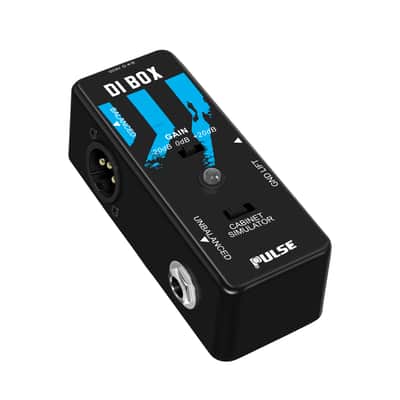 Pulse DI Box PT-31 Gain Control & Cab Simulator Switch Guitar / Bass Direct Box image 2