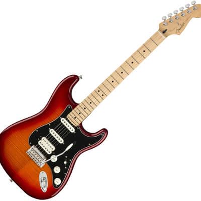 Fender Player Stratocaster HSS Plus Top with Maple Fretboard 2019 - Present - Aged Cherry Burst image 2