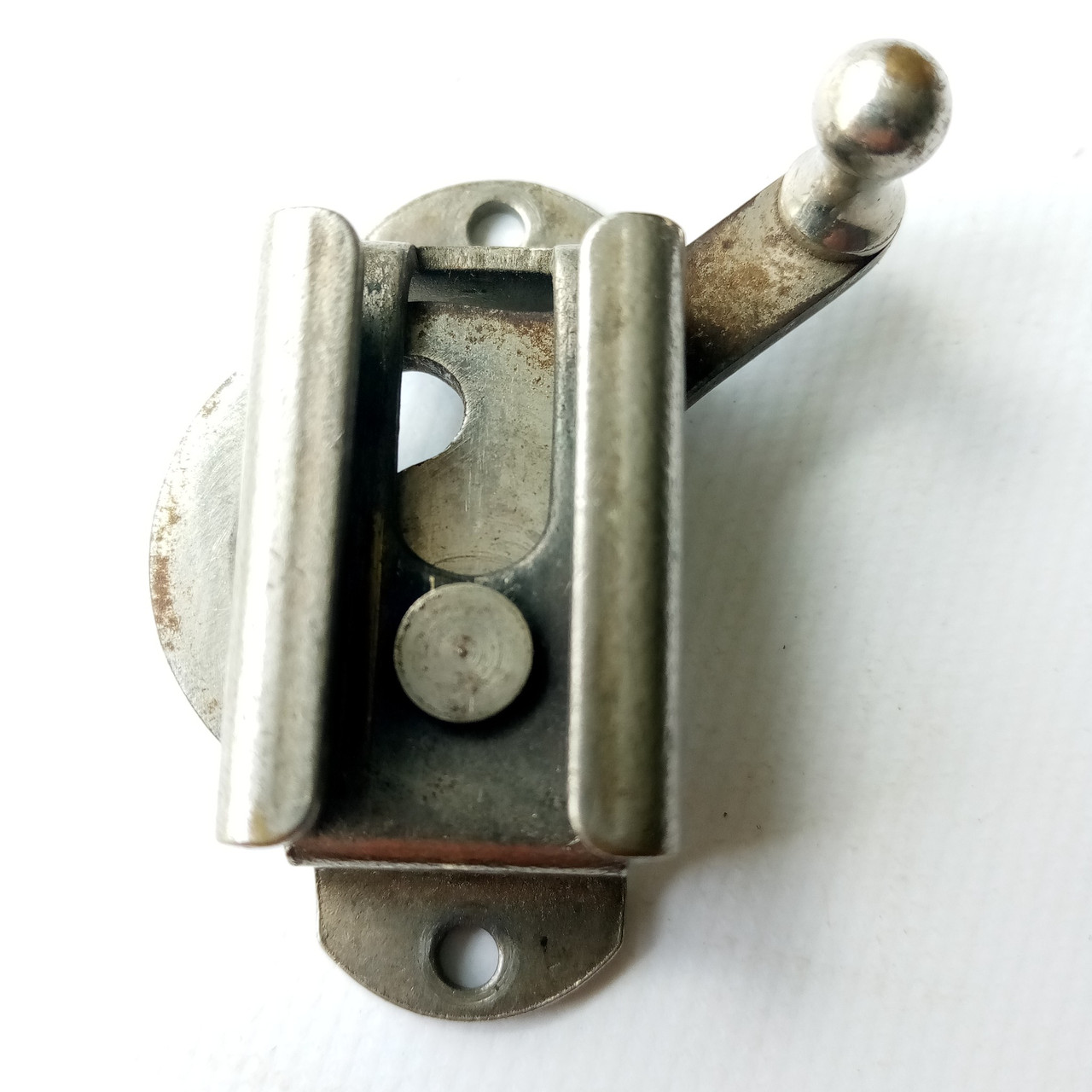 Ludwig P338/P84 Snare Drum Throw-Off Frame Bracket/Arm Lever Nickel Vintage 30s — main photograph