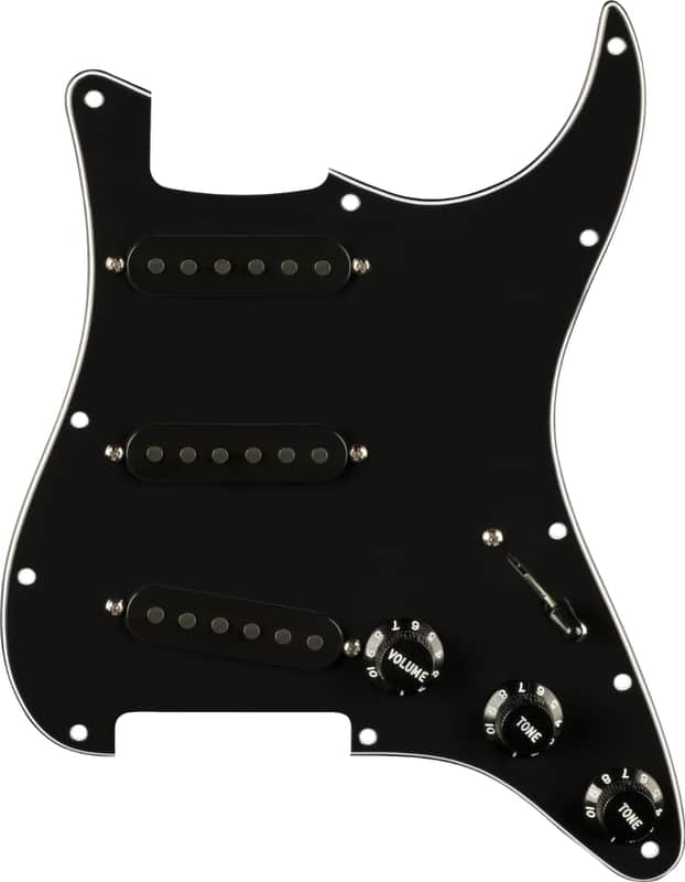 FENDER Pre-Wired Pure Vintage '65 Loaded Strat w/RWRP Middle, Black, 11-Hole image 1