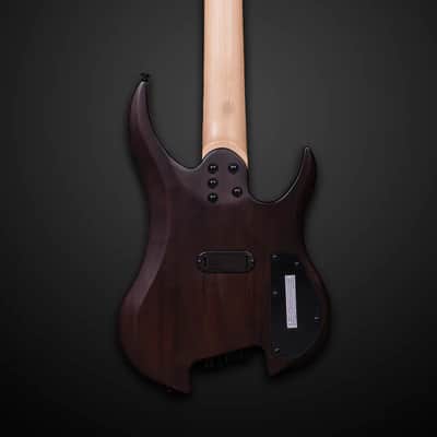 Legator Ghost G7FSSL 7 String Left Hand Electric Guitar - Black Flame (G7FSSL-BLK) image 4