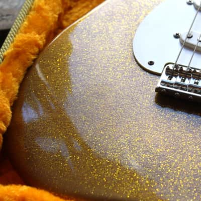 GVT "Double Cut Custom Special 1956 Gold Glitter Sparkle (Nitro Finish, Maple Neck)" HARDCASE,3, 41 KG image 11
