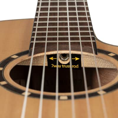 Ortega RCE125-3/4 Family Series Spruce Top Mahogany Neck 3/4 Size Nylon 6-String Classical Acoustic Guitar w/Gig Bag image 13