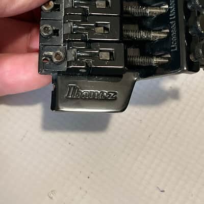 2000's Ibanez Logo Series Licensed Black Floyd Rose Double Locking Tremolo Bridge image 17