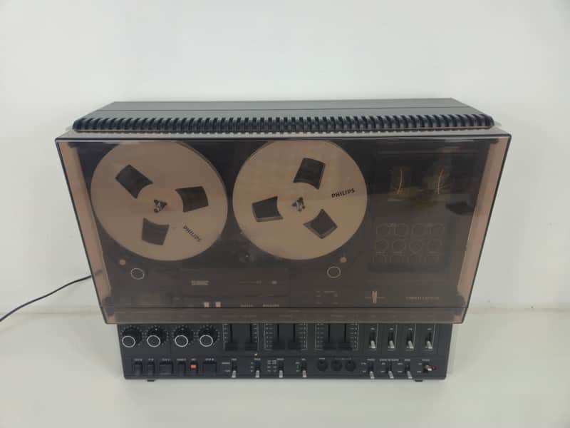 Philips N4515 Stereo Tape Deck - Dust cover - New Belts image 1