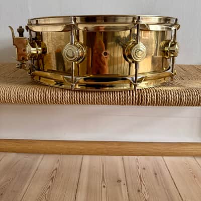 DW Collectors Brass Snare 14x5 1999 - Gold Plated image 2