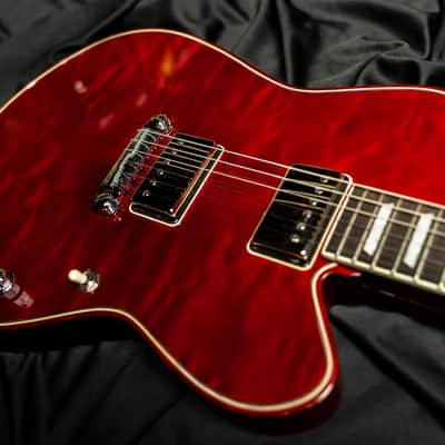 Buzzy Feiten  Supernova Classic  2018 Red Quilt Guitar image 7