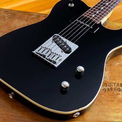 2002 Fender Japan Aerodyne Telecaster Black with cream binding P90 matching headstock - RARE CIJ! image 12