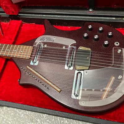 Coral Vincent Bell Electric Sitar 1967 - 1969 - Red Crackle image 2