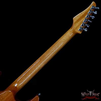 Suhr Custom Set Neck Modern HSS Flame Maple Top SSCII System Blower Switch 24 Stainless Steel Jumbo Frets Trans Purple 6.95 LBS image 5